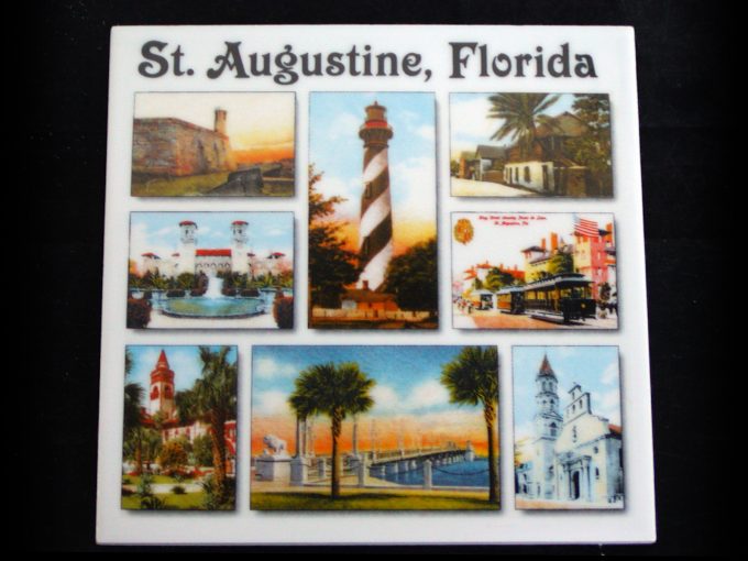 Multi-Scene Souvenir Ceramic Tile