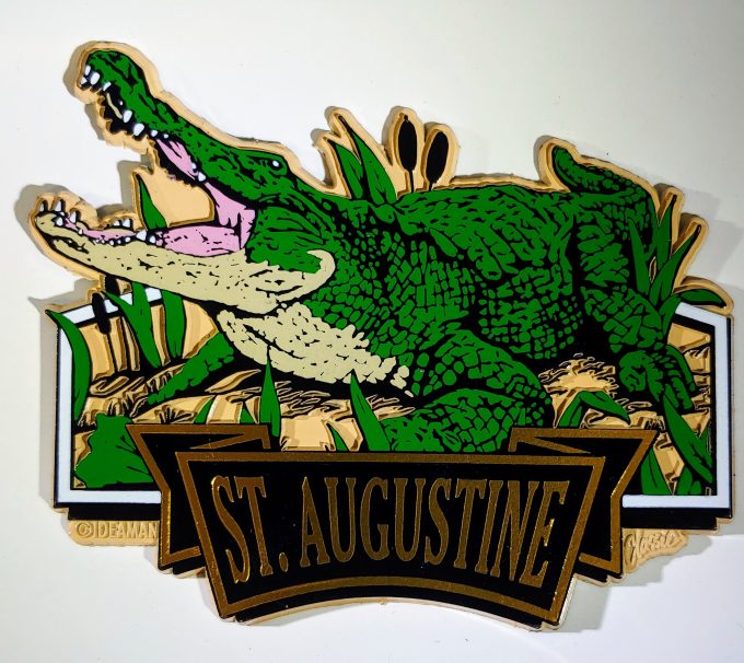 Alligator St. Augustine Rubber Magnet