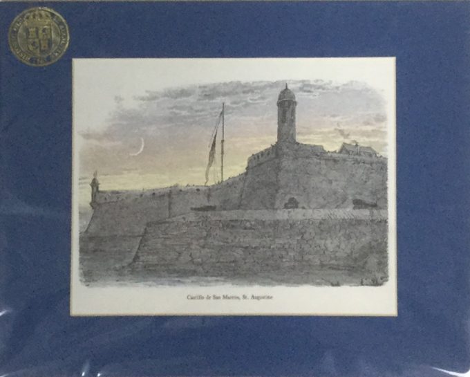 Castillo de San Marcos Matted Print, Medium