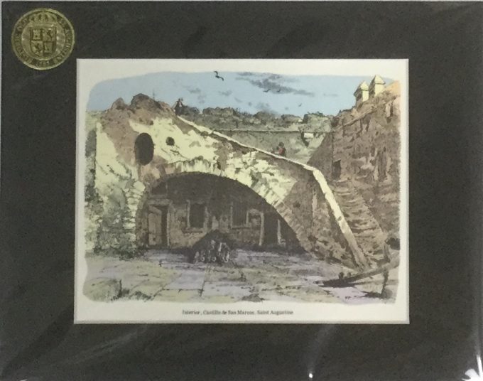 Castillo de San Marcos Interior Matted Print, Medium