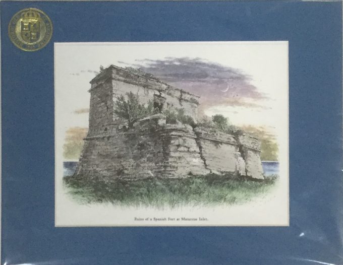 Fort Matanzas Matted Print, Small