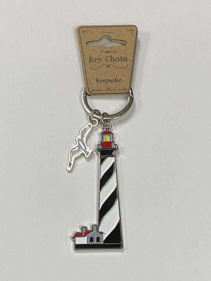Key Ring - SA Lighthouse with Seagull Charm