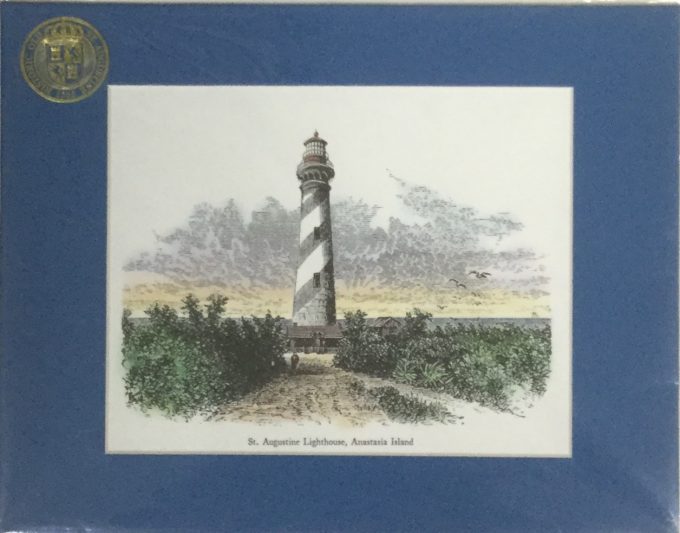 St. Augustine Lighthouse Matted Print, Small