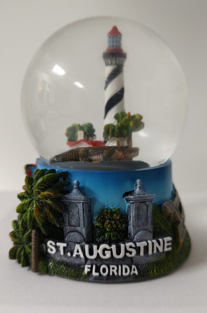Glass and Poly-Resin Snow Globe 65mm