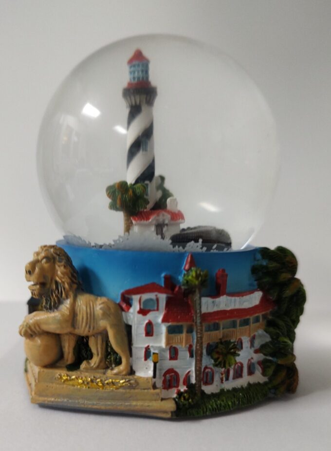 Glass and Poly-Resin Snow Globe 65mm