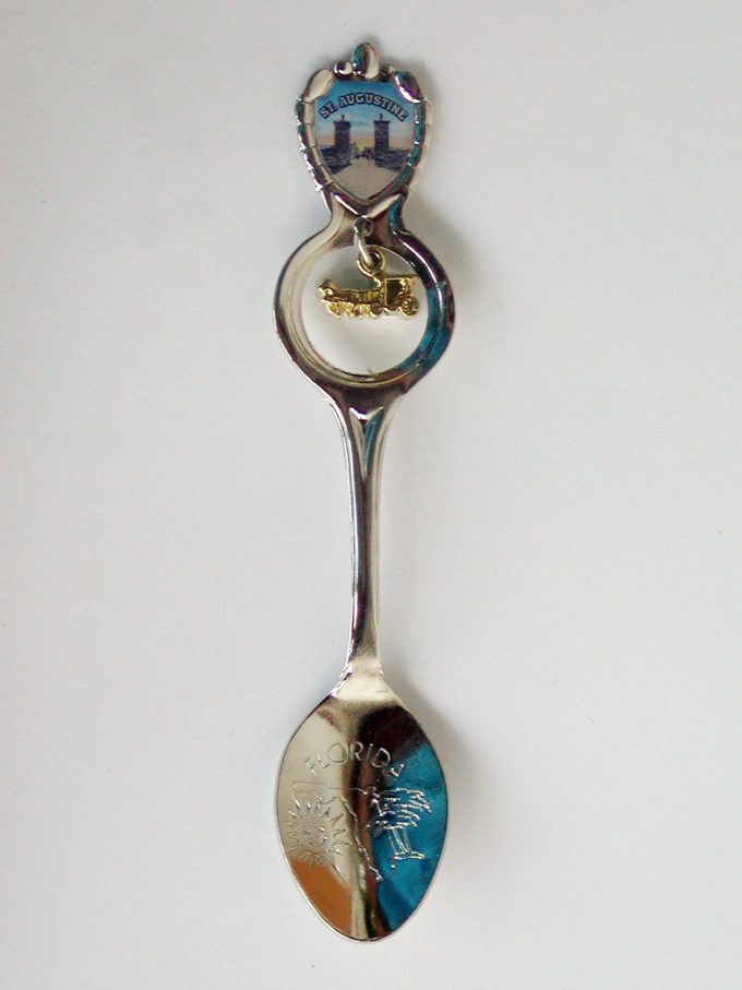 St. Augustine City Gates Spoon with Horse & Buggy Dangle