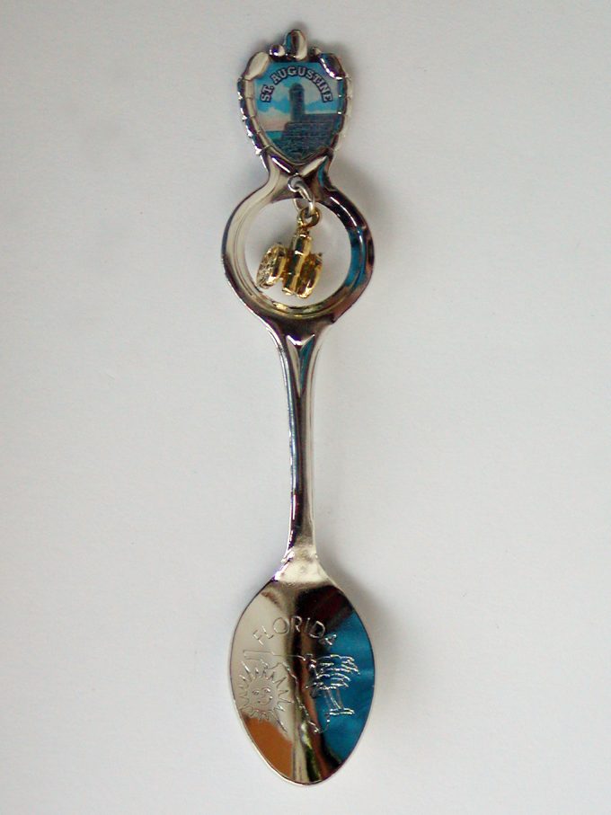 St. Augustine Spoon Fort Emblem and Cannon Dangle