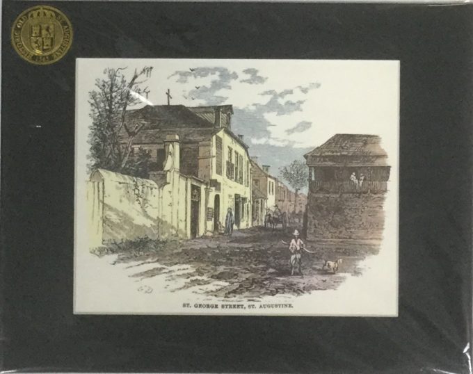 St. George Street Matted Print, Medium
