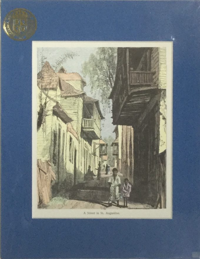 "A Street in St. Augustine" Matted Print, Medium