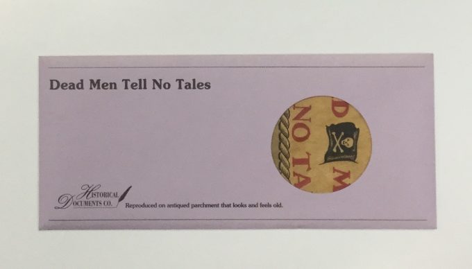 Dead Men Tell No Tales