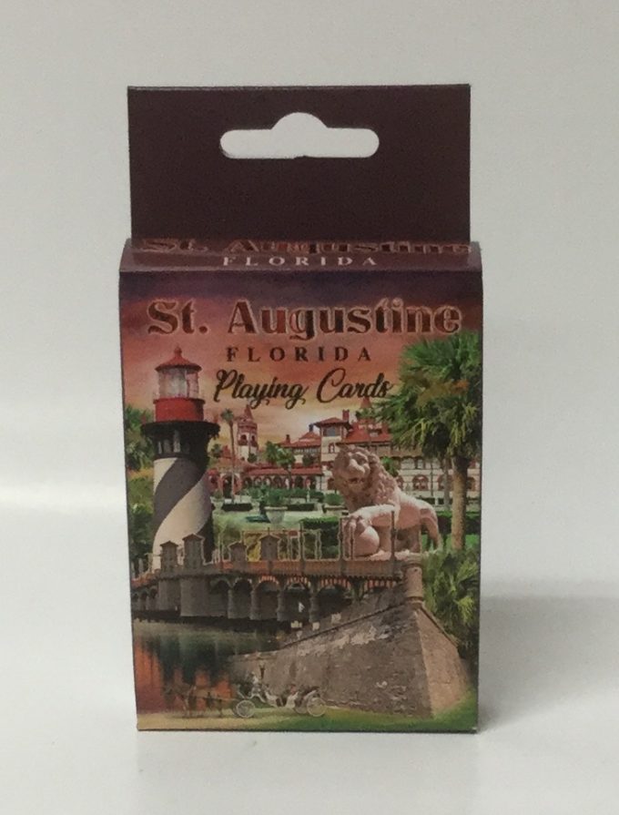 St. Augustine Purple Collage Playing Cards