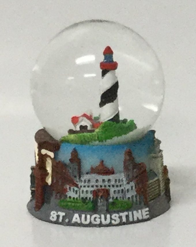 St. Augustine Collage Poly Resin Snow Globe 45mm