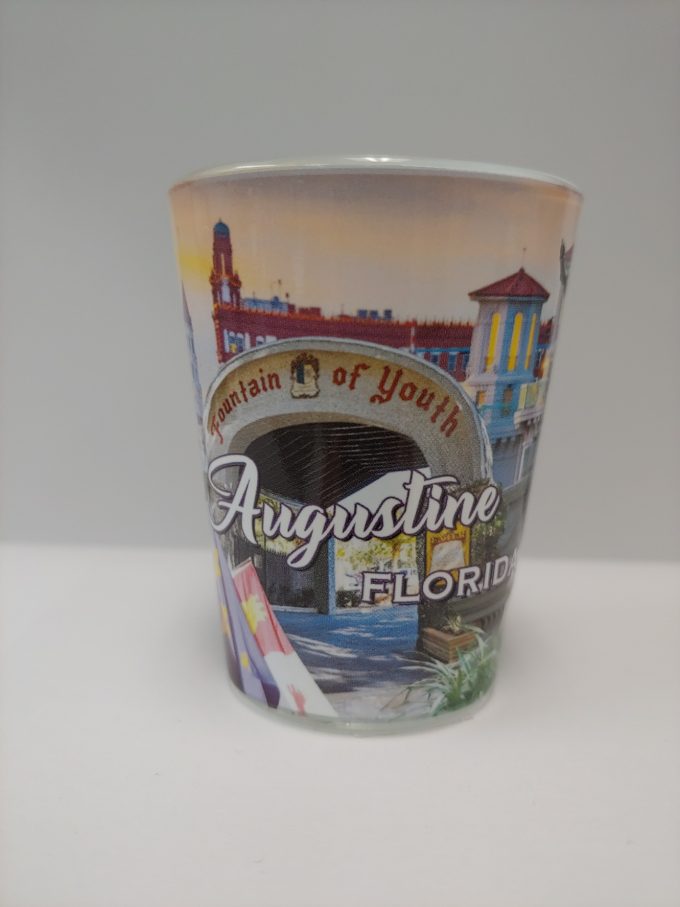 St. Augustine Photo Montage Shot Glass