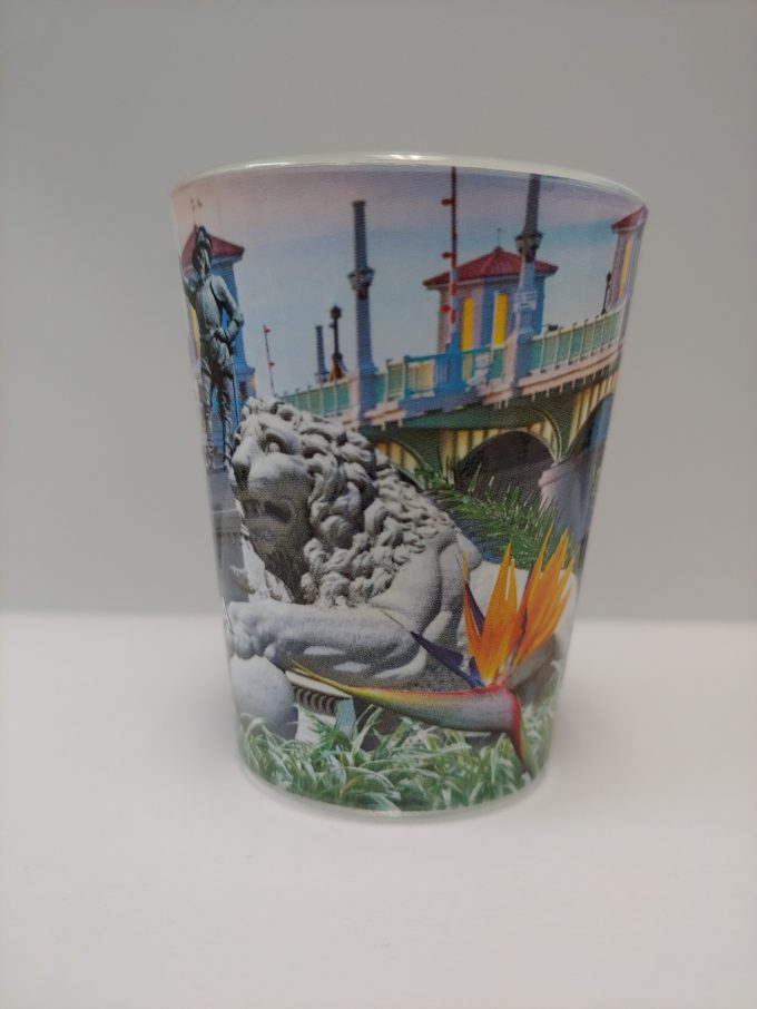 St. Augustine Photo Montage Shot Glass