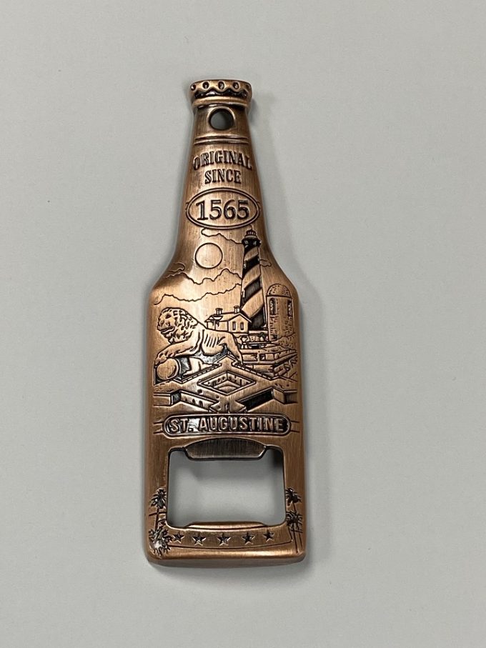 Magnet- St. Augustine Bottle Opener Copper Toned