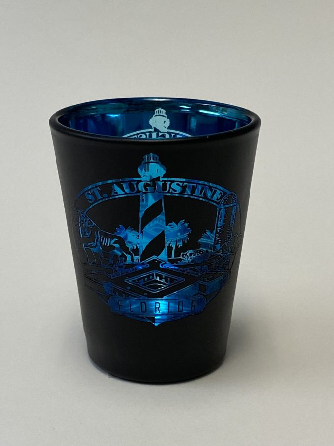 St. Augustine Black Electroplate Shot Glass