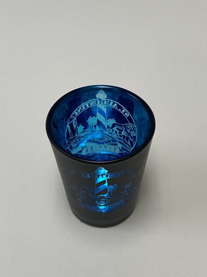 St. Augustine Black Electroplate Shot Glass