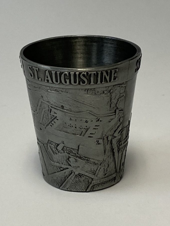 St. Augustine Metal Shot Glass Pewter