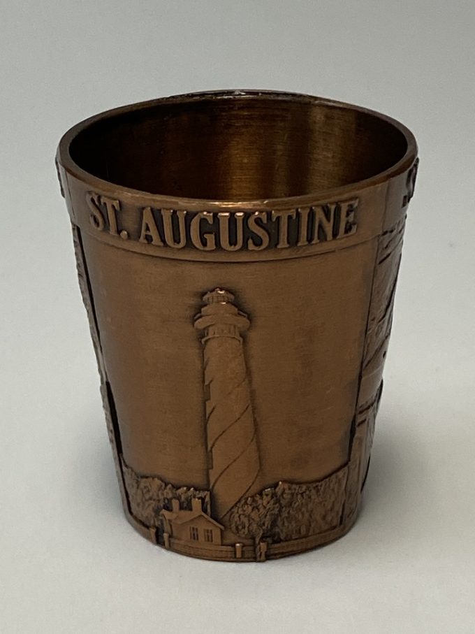 St. Augustine Metal Shot Glass Copper