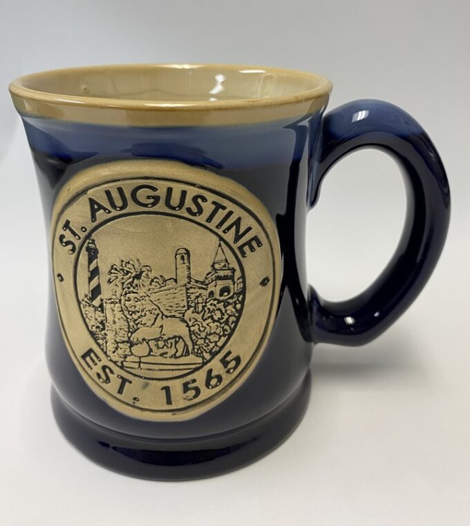 St. Augustine Pottery Mug Blue