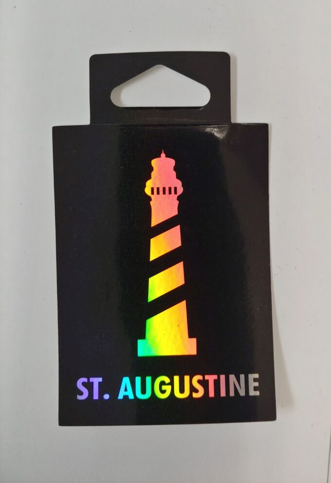 St. Augustine Lighthouse Iridescent Sticker