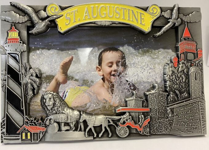 St. Augustine 4x6 Pewter Frame