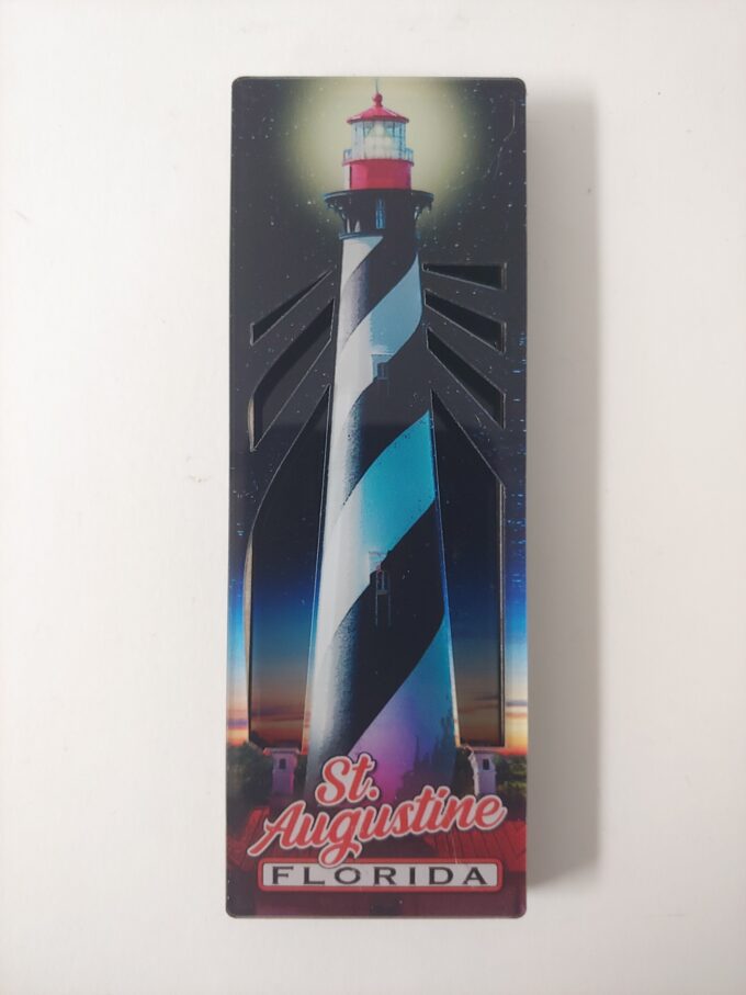 St. Augustine Light Up Lighthouse Magnet