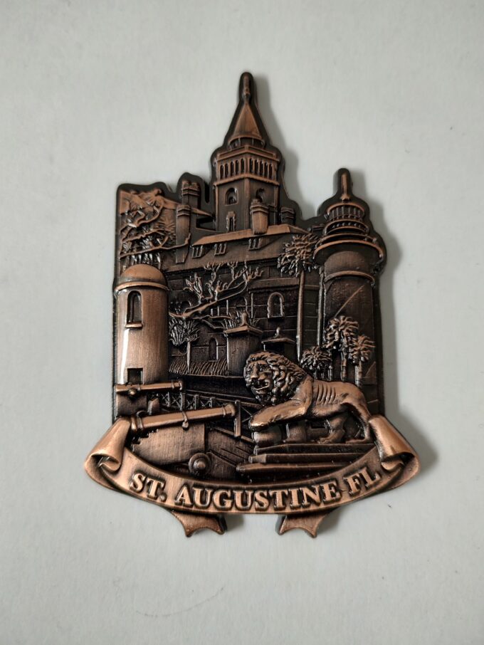 St. Augustine Scenes Bronze Metal Magnet