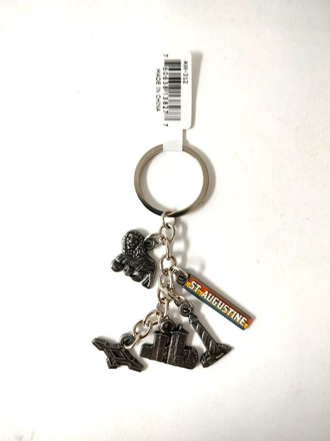 St. Augustine Charm Key Ring