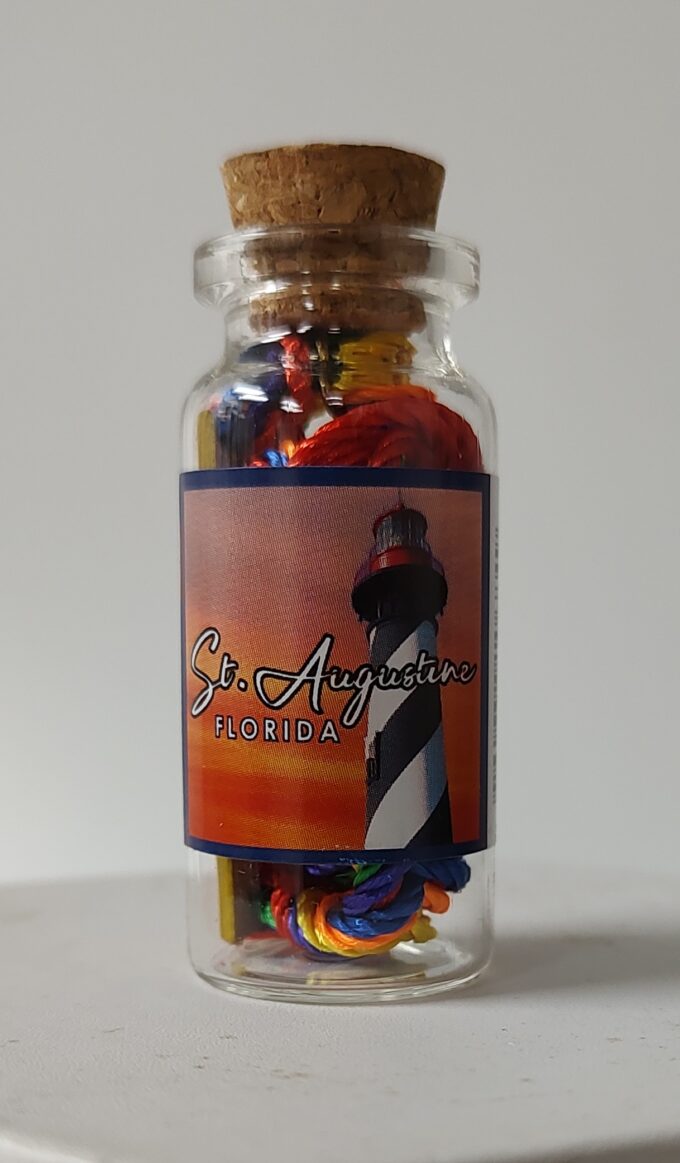 St. Augustine Bracelet in a Bottle