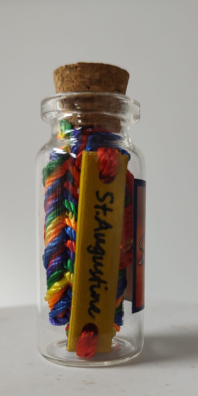St. Augustine Bracelet in a Bottle