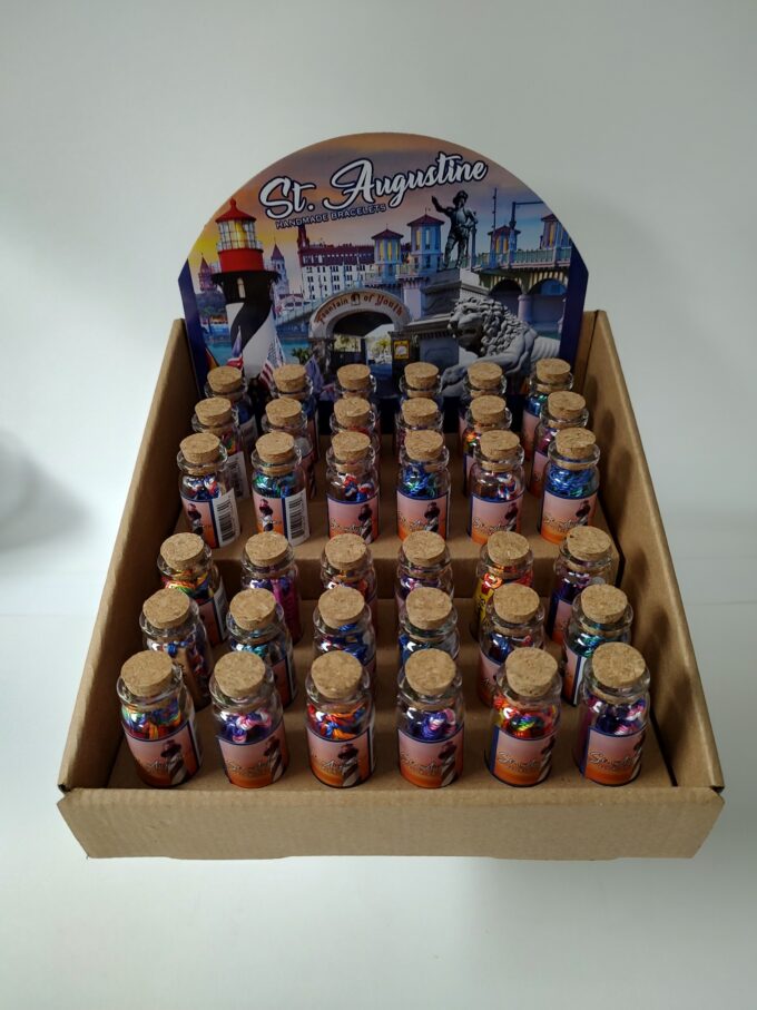 St. Augustine Bracelet in a Bottle
