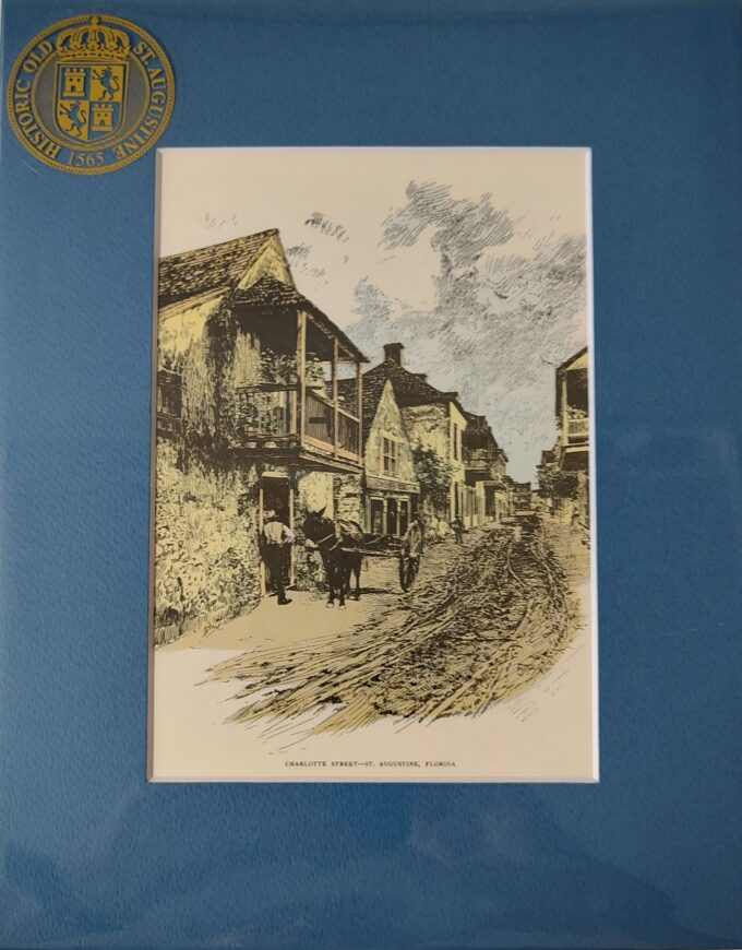 Charlotte Street Matted Print, Small