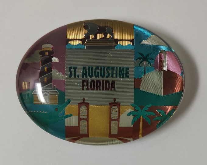 St. Augustine Glass Foil Magnet